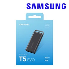삼성전자 포터블 외장 SSD T5 EVO 4TB MU-PH4T0S/WW