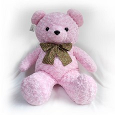 애착곰인형/플로 리타베어/국산곰/포근한꿀잠곰/스카프곰선물인형, 핑크(pink), big(100)