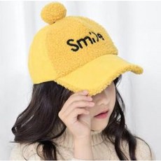 스토리 겨울 스마일방울 모자 캡(2-7세 47-53cm)