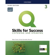 Q Skills for Success: Listening and Speaking 3 Student Book (with Online Practice), Oxford, Q Skills for Success: Listen.., Miles Craven(저),Oxford..