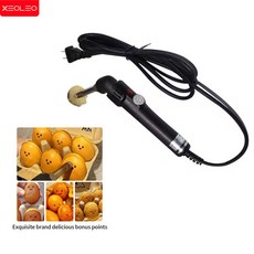 XEOLEO 스마일 페이스 브랜딩 기계 전기 와플 스탬프 브랜더 다리미 케이크 DIY 표현 패턴 110V 220V, 1) 110V 60HZ 미국, 1개