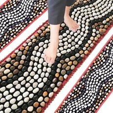 솔플레이스 발 지압판 발바닥 지압 매트 발판 자갈 돌 지압기, 1개, 시냇물 L