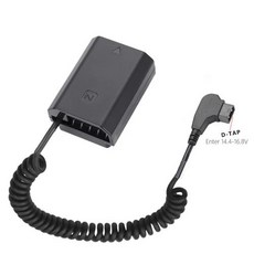 어댑터 D탭-NPFZ100 NP-FZ100 더미 배터리 DC 전원 AC 소니 ILME-FX3 A6600 A7M3 A7M3K A7RM3 A7RM4 A9 A9M2 카메라용, 한개옵션0, 한개옵션0