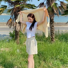 더핏 여성 밴딩 썸머 코튼 여름 면 반바지