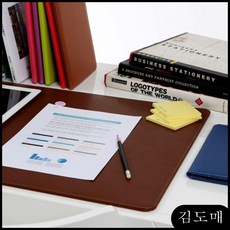 KP (아인텍) 고급데스크매트 가죽 가죽매트 패드 책상 사무용품 책상보드 책삼매트