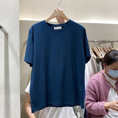 BLUEPOPS 봄옷 니트반팔 티셔츠 아방가르드한디자인 슬림 숏 이너 x3개