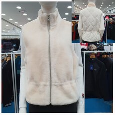 디즈니골프 여성용 FW겨울 양모배색 덕다운패딩조끼HM4LWV084IV