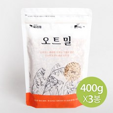 싸리재 국내산 100% 싸리재마을 오트밀(압착귀리) 400g x 3봉, 3개