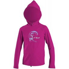 O'Neill Wetsuits Toddler O'zone 롱 슬리브 썬 후디 3 Berry, 단일옵션