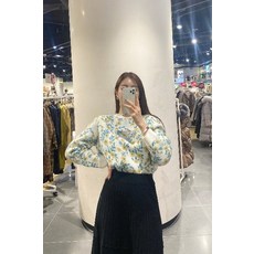 컬러 플라워패턴 니트 [PL4KL761]