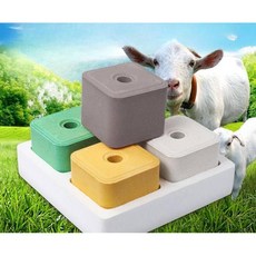 염소 소금 큐브 상자 한우 소 영양제 미네랄 농장, 질병 방지 벽돌 + 40kg