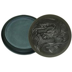  자연석 무늬 원형벼루(9x9)지름27cm 최상품 국산벼루 