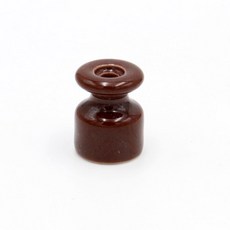 배선용 세라믹 벽 절연체 도자기 패브릭 케이블 고정 설치 나사 포함 5개 10개, 21) Dark Brown - 5Pcs - withou