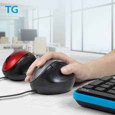 유선인체공학마우스  TG삼보 무소음 버티컬 유선 마우스 TG-TM215UN 그레이 