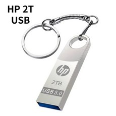 HP 대용량 USB 메모리 3.0 2T 정품 실버 휴대용 고리형