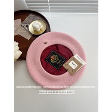 클래식 14색 풀 울 메탈 버클 베레모 여 추동 복고 문예 패션 화가 모자 상품 이미지