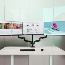 모니터세로거치대3대