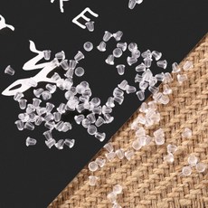 (15 세트) 귀걸이마개 꼭지 실리콘마개 4mm 200개