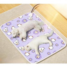 애완동물 전기방석 강아지 고양이 온열 매트 전기장판 패드 온열매트 보온 장판 전기, 1세트, 당근토끼-소형 35x30cm