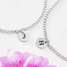 실버이니셜팔찌