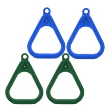 JC 4x 실내 야외 어린이 놀이터 쉬운 그립 키즈 스윙 플라스틱 링 DIY