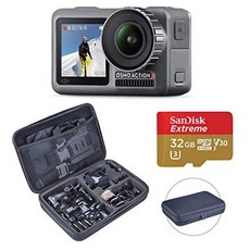 DJI OSMO 액션 캠 디지털 카메라 (디스플레이 2 개 포함) 11M 방수 4K HDR-Video 12MP 블랙 Froggi Extr, One Color_One Size, 상세 설명 참조0, 상세 설명 참조0