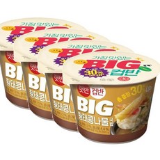 햇반 컵반 BIG 황태콩나물국밥, 321g, 4개