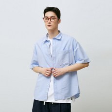 스파오 시티보이 오버핏 옥스포드 반팔셔츠 SPYWD25C01 RE_SPYWD38C01