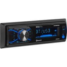 BOSS Audio Systems 오디오 시스템 엘리트 560BRGB 카 스테레오 - 싱글 딘 블루투스 및 호출 헤드 유닛 CD 플레이어 USB AM/FM 라디오 수신기, 싱글 DIN No CD 미국직구