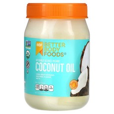 BetterBody Foods 자연 정제 코코넛 오일 458ml (15.5 fl oz), 1개