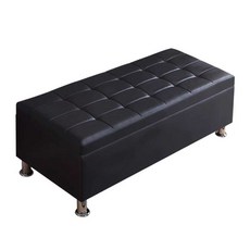 벤치형 소파 수납 일자형 매장 의자 스툴 등받이없는 다기능 수납, 20. (가죽)140x40x40cm 블랙