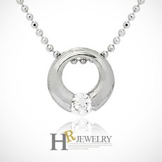 화이트골드팬던트