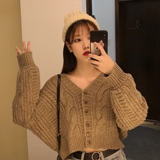 꽈배기가디건
