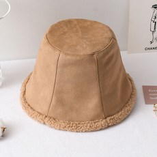 마이현 겨울패션모자 여성 가을 계절 INS스웨이드 퍼 얼굴이 작아 보인다 스타일리쉬 버켓 트렌드