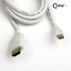 MDG5268 Coms) 미니 디스플레이포트(MiniDP) to HDMI 변환 케이블-2M 케이블/HDMI/보급형/분배기케이블, 상세설명참조