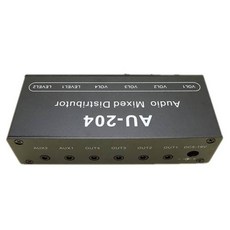 AU-204 스테레오 오디오 믹서 분배기 신호 선택기 스위처 2 입력 4 출력 3.5, 상세내용참조
