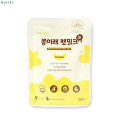 콩이래 산양유 펫밀크 80ml 바나나 고양이 강아지우유, 1개