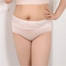 소곳 실크 인견 레이온 하이웨스트 맥시 허리레이스 빅사이즈 팬티
