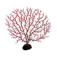 인공 산호 지점 장식 인조 산호초 바다 팬, 2.Red, A.M, 1개