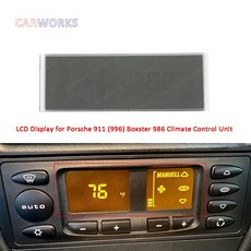 AC 히터 온도 기후 제어 LCD 디스플레이 포르쉐 911 996 박스터 986 스크린 교체, [01] Black