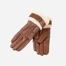 [UGG]오즈웨어 어그 여성 양모 버클 가죽 장갑 2컬러
