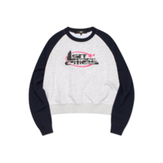 국내매장상품 LMC 맨투맨 WM RAVE CROPPED RAGLAN SWEATSHIRT navy 291037