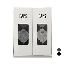 닥스 남성용 신사 아가일 장목 2족 양말 선물세트+ 쇼핑백