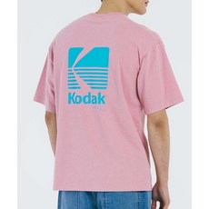 (정품)코닥 에센셜 빅로고 워싱 반팔티셔츠 PINK ESSENTIAL BIG LOGO WASHING HALF TEE