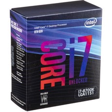 (관부가세포함) Intel Core i7-8700K 3.7 GHz 6-Core LGA 1151 Processor-1356634-REG, one colorone size