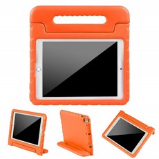 by NEWSTYLE Kids Case (iPad 7 세대 10.2 "2019 iPad Air 10.5"(3 세대) 2019 Pro 10.5 "2017 어린이를위한 손잡이가있는 충격 방지 스탠드 커버 (주황색), 단일색상
