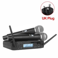 마이크 방송용 무선 SHURE-GLXD4 무선 마이크 UHF 640-690MHz 전문 핸드 헬드 가라오케 교회 쇼 회의, CHINA_UK Plug - xduooxd05pro