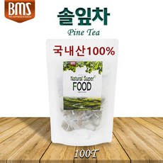 국내산 솔잎차 티백 소나무잎 솔 잎 100% 조선솔 솔잎가루 솔입 침엽수 향긋한 솔향기 100티백, 4개