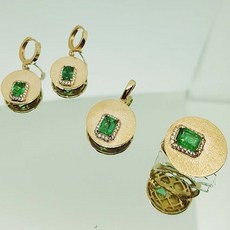 천연에메랄드3종세트(14k 11.5g/큼직/DS)
