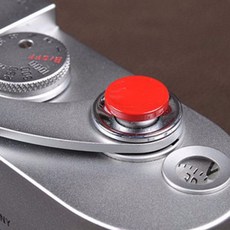 Leica m4 m6 (red) 용 fujifilm x100 용 1 pcs 카메라 금속 소프트 셔터 릴리즈 버튼 jul 6, 1개, 단일